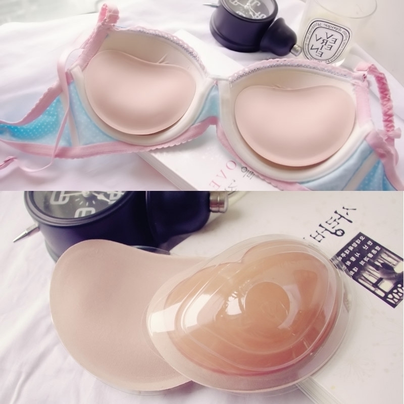 

bikini thickened breathable With invisible paste sponge bra pad, super thick small chest gathered Bra Insert