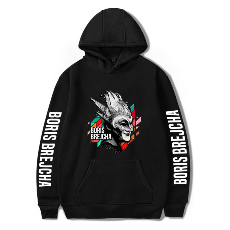 

Men's Hoodies & Sweatshirts Cool Hip Hop German DJ Boris Brejcha Print Women/Men Pullovers Sweatshirt Korean Loose Tops Ins Tide Hoodie, Black