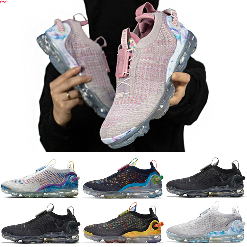 

2021 Sale Fly 2.0 II Knit FK Mens Shoes Leisure Black White Casual Breathable Sneakers Size 36-45, Color 2