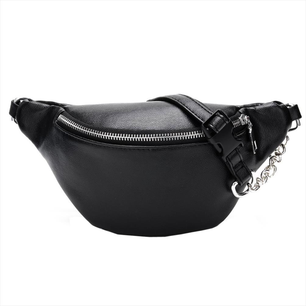 

women chest shoulder bags fashion leather fanny pack bag large capacity zipper phone money waist packs bolsa feminina 5$
