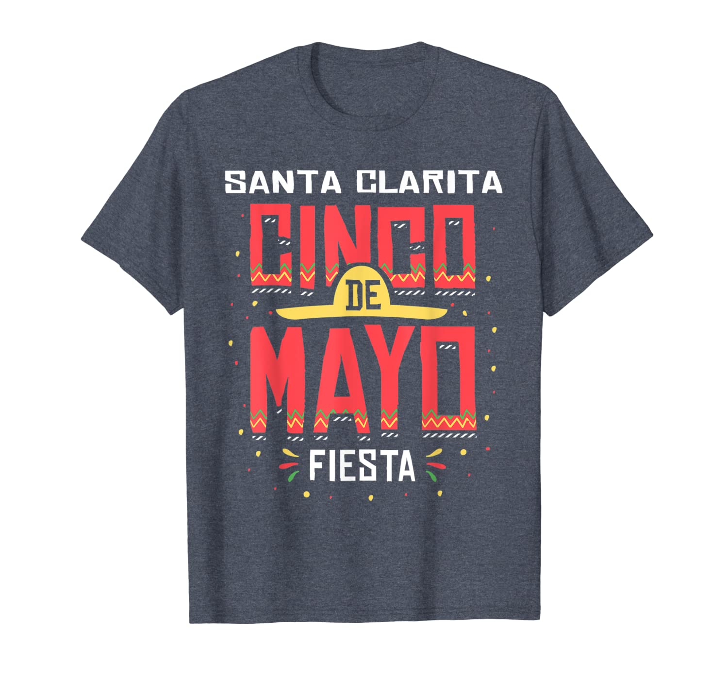 

santa clarita california cinco de mayo celebration gift t-shirt, White;black