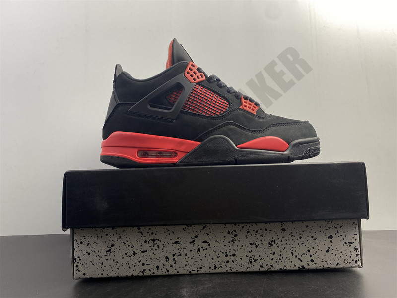 

2021 Jumpman Basketball Shoes 4 4s Red Thunder black Man OG expected to return Real Leather Sneakers With Box CT8527-016