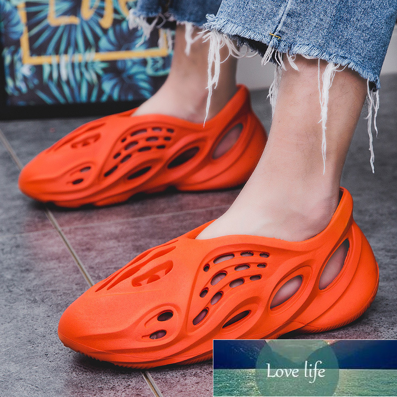 

Cross-Border Summer New Coconut Hole Shoes Men 'S Trendy Couple Coconut Roman Sandals Women 'S Beach Shoes, White