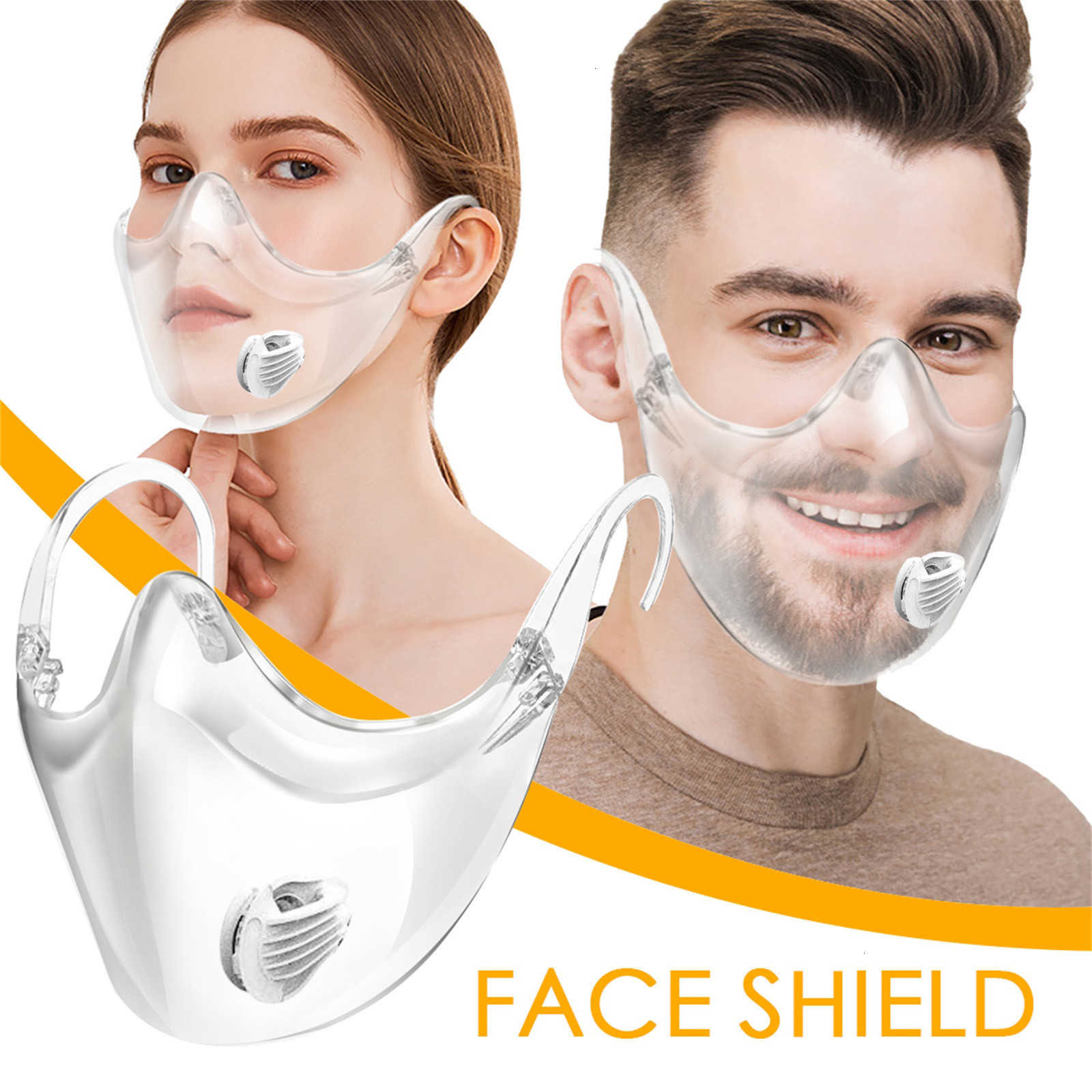 

Durable Shield Combine Plastic 2020 Clear Face Mask Bandage Reusable Cover Mouth Nose Helmet mondkapjW9FJ
