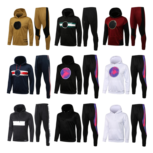 

2021 2022 Football Hooded Tracksuits wear Long sleeve Sweatshirt 21 22 walking jogging jacket tracksuit
