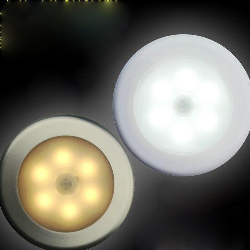 

Night Lights 6 LED Light Motion Sensor Lamp Magnetic Wireless Detector Wall Lamps Auto On/Off Closet Hallway Wardrobe Cabinet