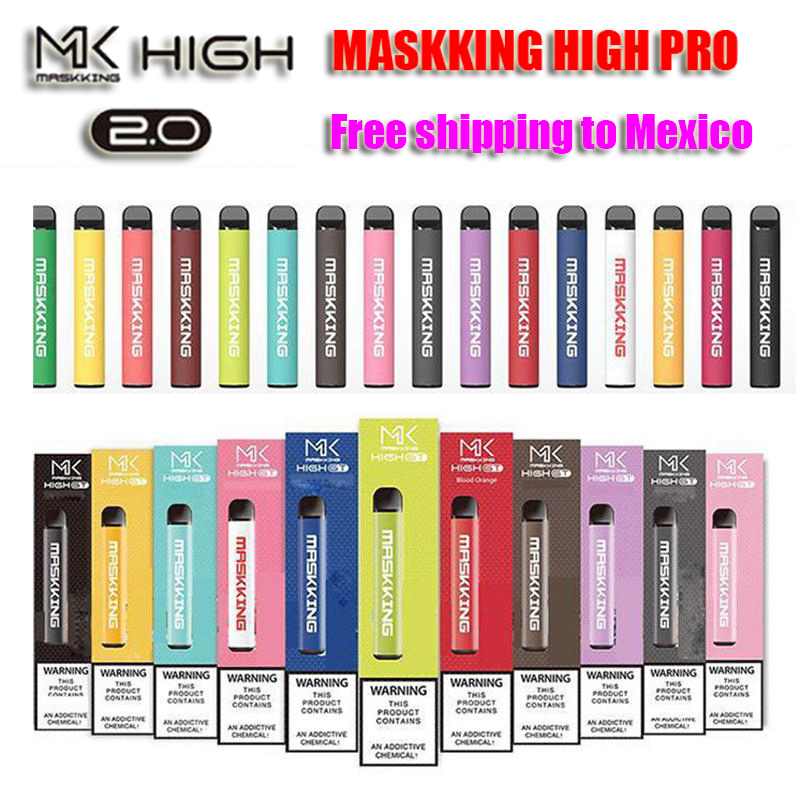 

[Mexico] Maskking High Pro MK Disposable Device Vape Pen 1000Puffs 600 mAh Battery 3.5ml Pre-filled Cartridges Pods 16+ Colors kit vapors E cig