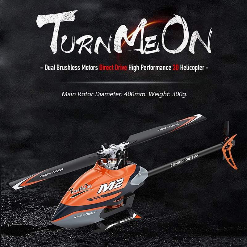 

M2 V2 6CH 3D Flybarless Dual Brushless Motor Direct-Drive RC Helicopter BNF Model Toys W/ Open Flight Controller Drones