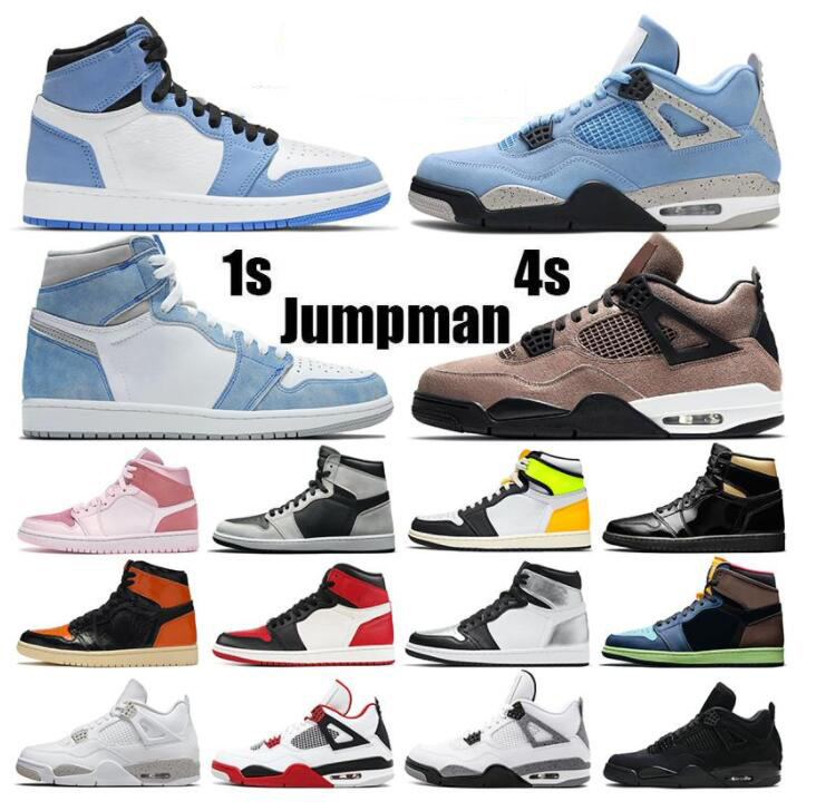 

Hyper Royal 1s mens basketball shoes jumpman 1 University Blue Taupe Haze 4s Fire Red Black Cat womens trainers sports sneakers with BOX, Colour 32