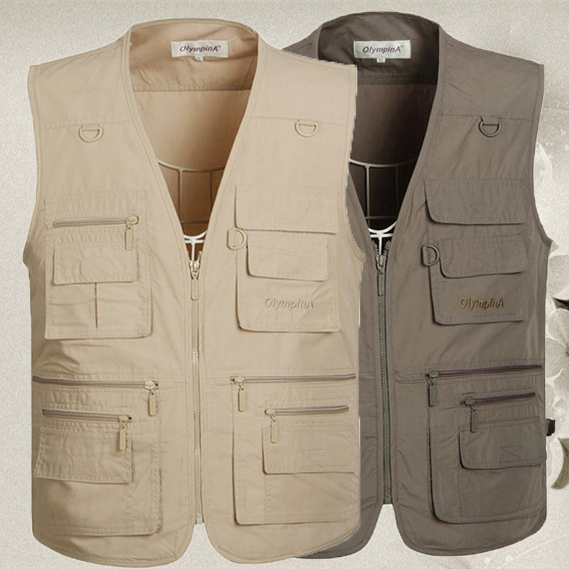 fishing Men's multi-pocket thin vest Hunting photography volunteer vest 