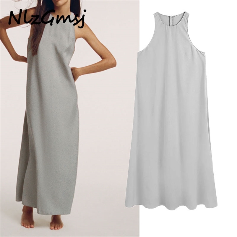 

Dres Summer Vintage Casual Solid Maxi es Ladies Plus Size Women's Clothing Chic 05 210628, As picture