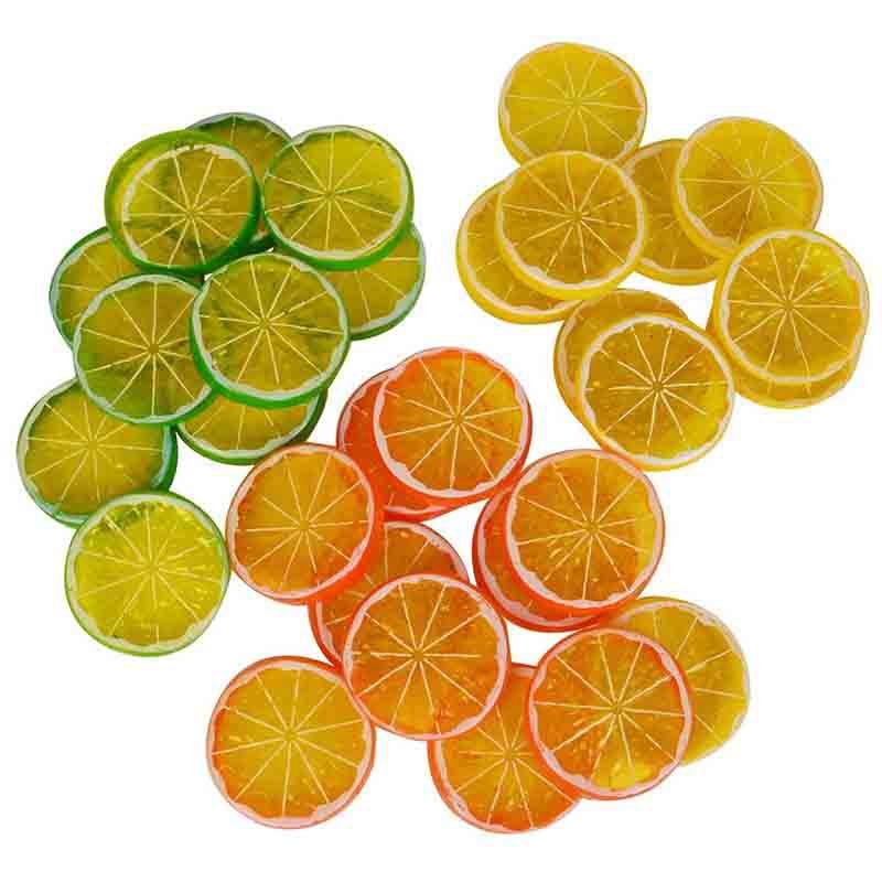 

Party Decoration Artificial Slices, Fruit, Mini Plastic Fake Fruit Model, Wedding