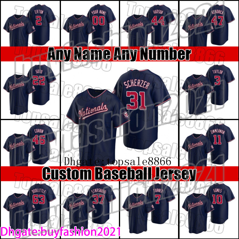 

National Trea Turner Juan Soto Jersey 55 Josh Bell Stephen Strasburg Jerseys Washington 31 Max Scherzer Jersey Starlin Castro Robles Jersey, Blue;black