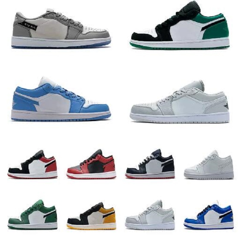 

Mens 1 Basketball Shoes Low 1s Womens Blue Moon Red Banned Bred Black Toe Court Purple Game Royal UNC Shadow Sneakers, # 23