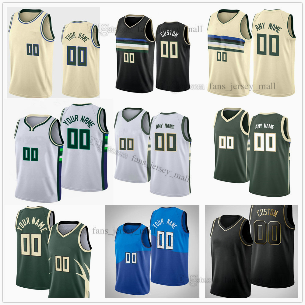 

Custom Printed 75th City Basketball Jerseys Antetokounmpo 34 Giannis Khris 22 Middleton Jrue 21 Holiday Brook 11 Lopez 24 Pat Connaughton 9 Bobby Portis 3 George Hill