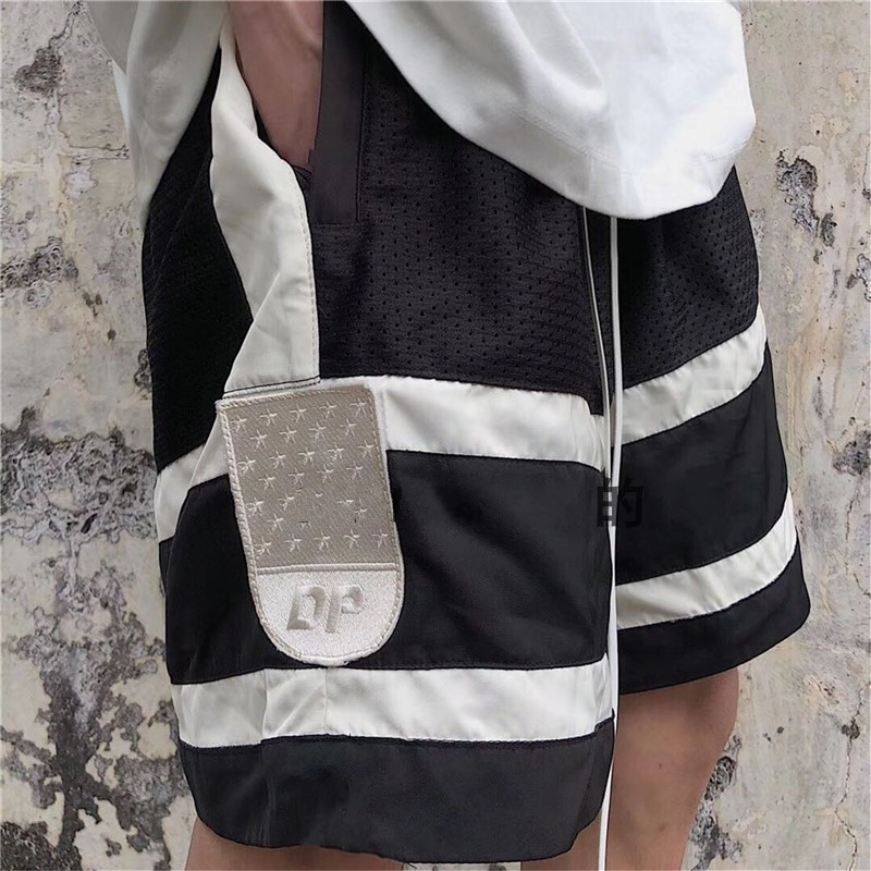 

fashion shorts ins hip hop loose sports fitness dp men's and women's five school pants beautiful casual summer, White;black