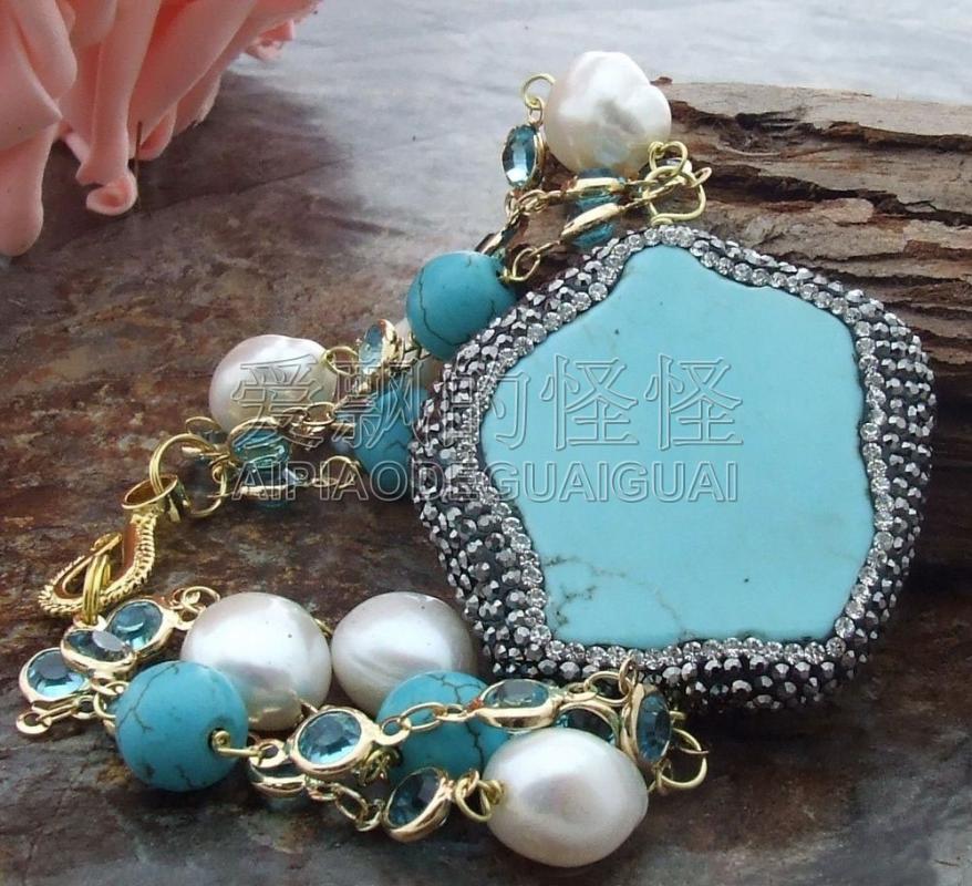 

Beaded, Strands Women's 8" 12mm White Pearl Bracelet, Black