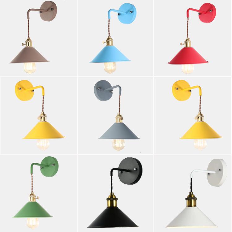 

Cross-mirror Nordic Color Restaurant Creative Lamp Macaron Bedroom Bedside Personalized Aisle Wall El