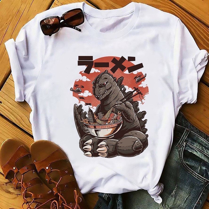 

Japan Anime Style Food Design Sushi Kaiju Tshirt Men Summer New White Short Homme Casual Harajuku Funny t Shirt Unisex Streetwea