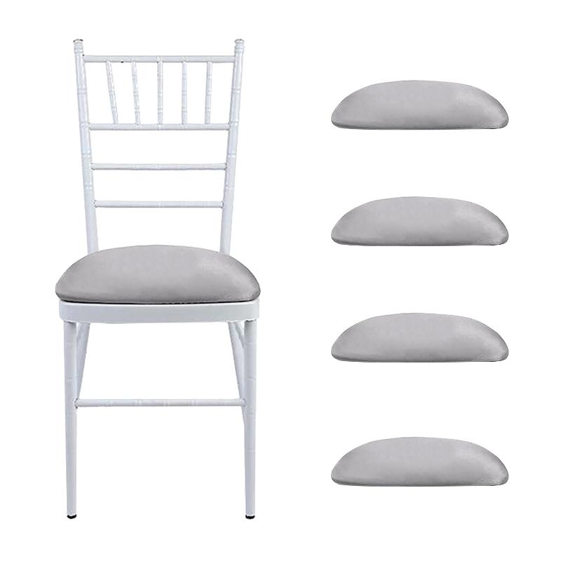 

Chair Covers 4pcs Protectors Stool Banquet Easy Clean Dining Room Home Decor Party Milk Fiber Stretch Solid Cover Modern Accessories