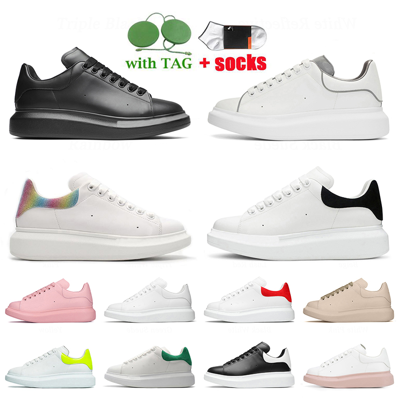 

Genuine Leather Sneakers Top Quality Women Mens Luxury Designer Shoes Black White Red Green 3M Reflective Pink Beige ACE Platform Vintage Trainers Size 36-44, D39