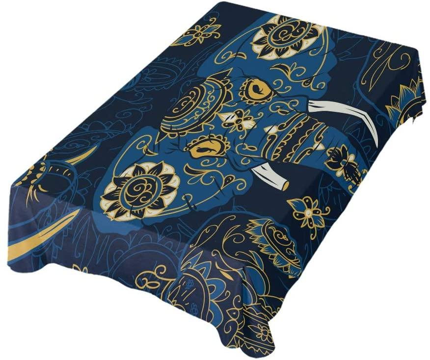

Elephant Tablecloth For Home Banquet Restaurant Square Polyester Fabric Table Cloth