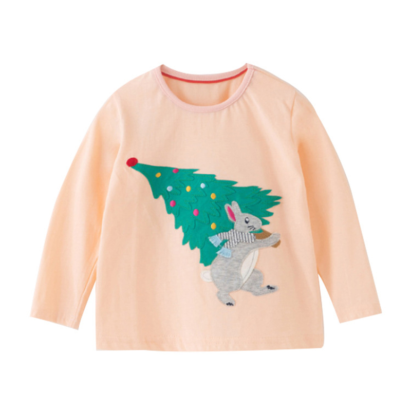 

Little maven girls Autumn Christams Tree Girls Long Sleeve Tops TShirt Kids Children's Baby Girl TShirts Fall Clothing, 4541 same picture