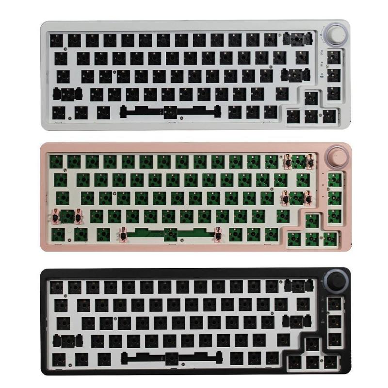 

Keyboards TM680 Swap Mechanical Keyboard Kit 3 Mode RGB Light Compatiable With 3/5 Pins For CHERRY MX Gateron Kailh Switches DIY