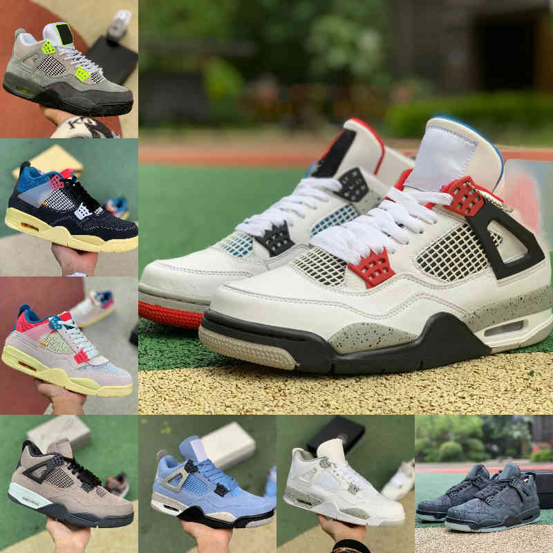 

2021 High Quality 4 4s Basketball Shoes Men Women New Cream Sail The White Cement Oreo Bred Court Purple UNIVERSITY BLUE Black Cat TAUPE HAZ