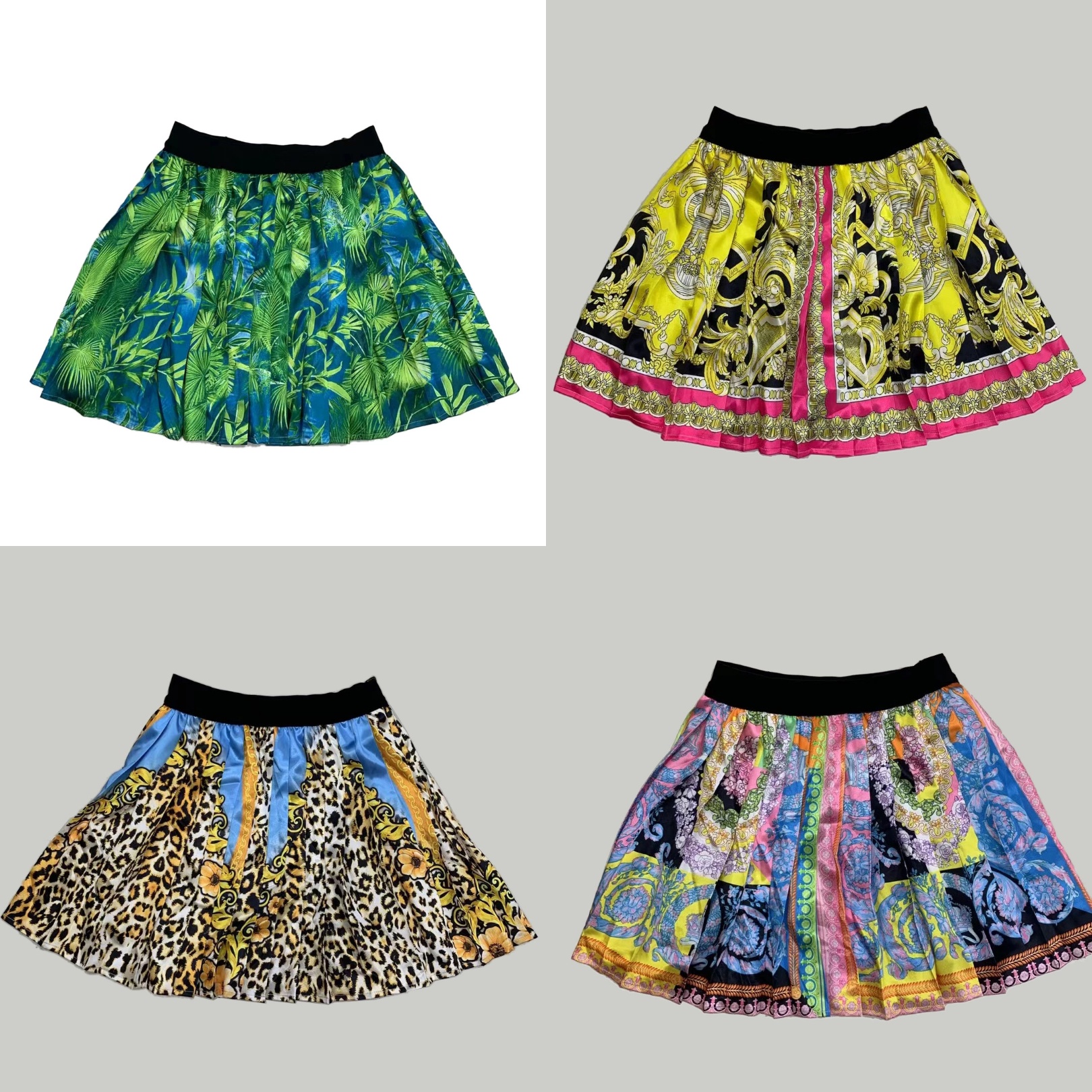 

Baroque temperament print starfish pleated skirt, 5 a set