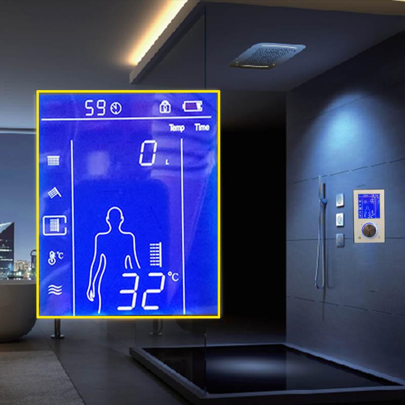 

Thermostat Intelligent TouchScreen Shower Douche Bathroom Smart Faucet Mixer Valve Digital LCD Control Panel Concealed Sets