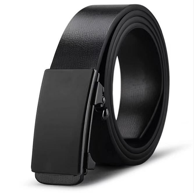 

Men's leather fashion personality young business leisure belt middle-aged automatic buckle longest 130cm A40