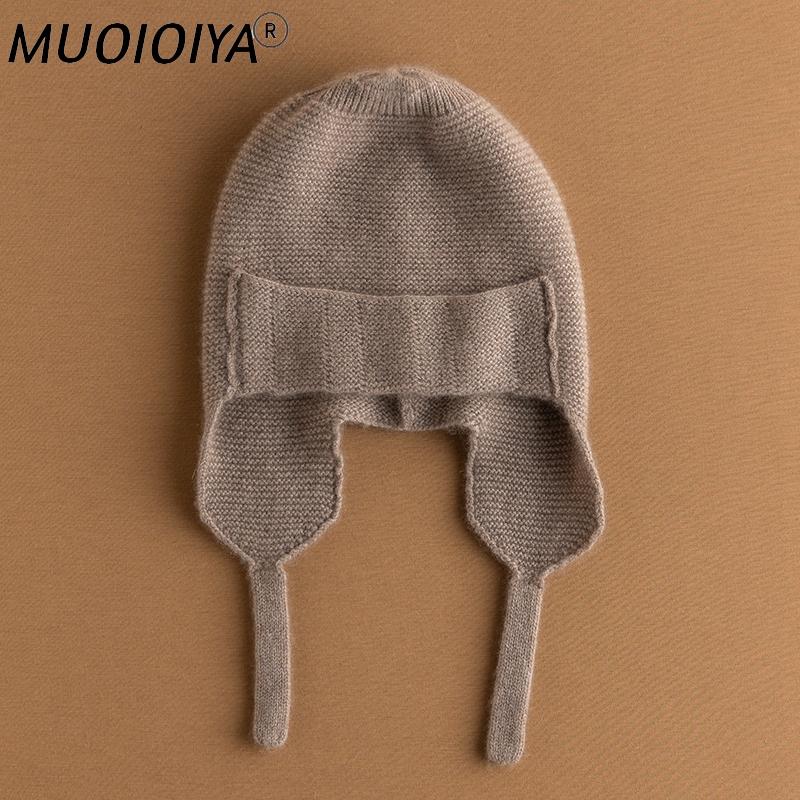 

Berets Arrival Autumn Winter Women Hats 100% Goat Cashmere Knitted Headgears Soft Thick Warm Fashion Girl Hat 6Colors High Quanlity, Mise