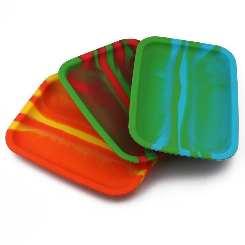 

Other Smoking Accessories 20cm*14.5cm Rolling Tray big silicone Tobacco Roller Trays Papers Cigarette Container