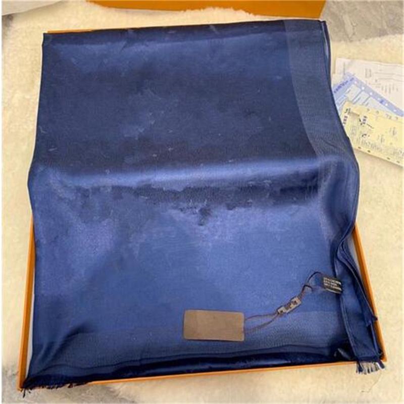 

2021 Fashion women four seasons autumn winter thin long silk wool scarf 180*70cm scarf shawl classic gold thread letter scarf