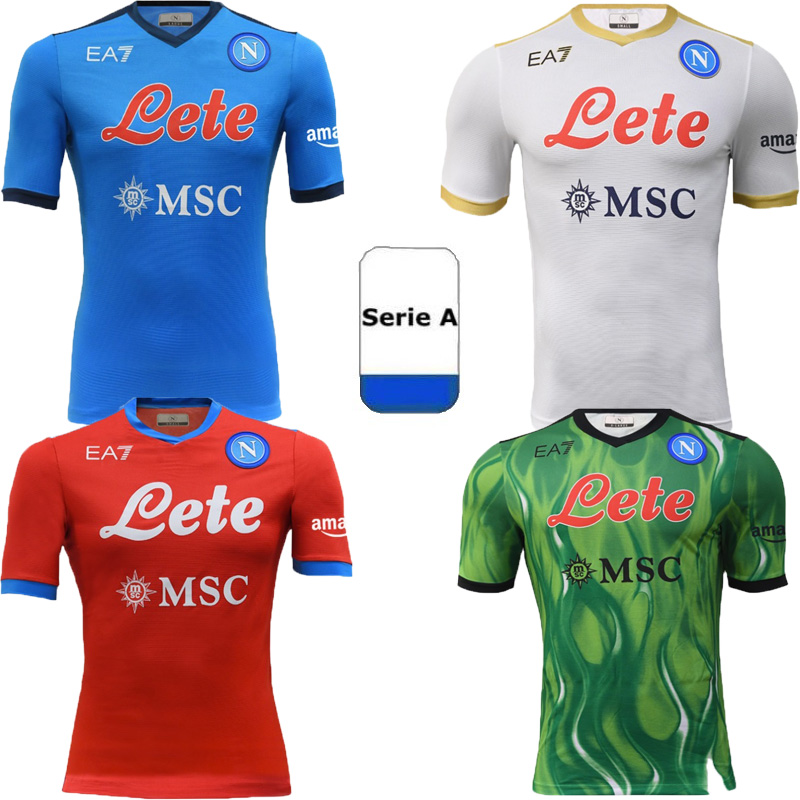 

21 22 EA7 Napoli soccer jerseys Burlon player version fans Naples calcio 4th Saluto MARADONA KOULIBALY INSIGNE MERTENS H.LOZANO football shi, Black;yellow