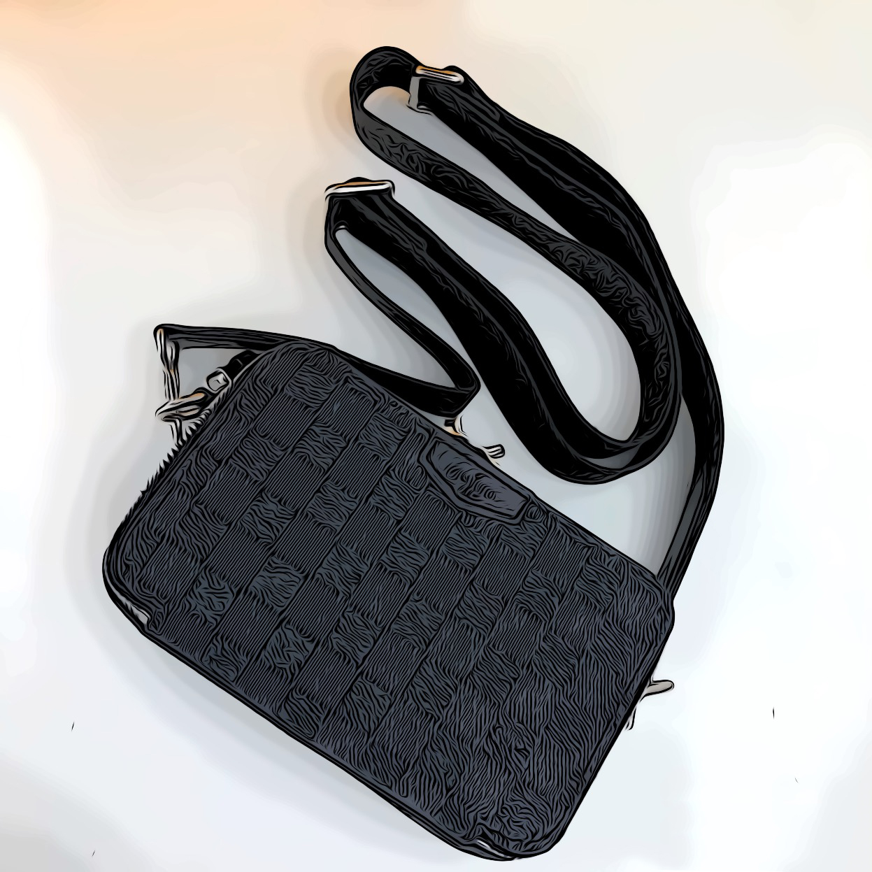

60 TOP L Luxurys Designers Bags !Black 4 Blue414 checkered cross-body stylish shoulder bag SIZE 18.5 11 6.5 CM, Blue 60414