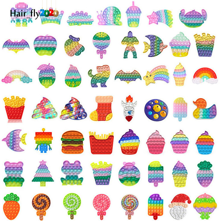 

Push Bubble Fidget Toys Autism Special Needs Stress Reliever Helps Relieve Stress and Increase Focus Soft Squeeze Kid Toy New HY01