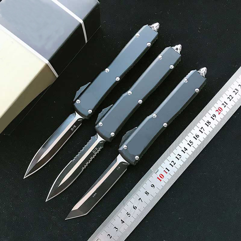 

Classical tactical Double Action Automatic knife Jungle hunting CNC action outdoor cutter gear knives D2 blade wiid hiking fishing edc pocket knives