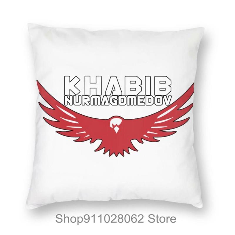 

Khabib Nurmagomedov MMA Fighter White Throw Pillows Covers Cases Velvet Pillowcase Cushion Bed Cooling Standard Size Home Decor Cushion/Deco