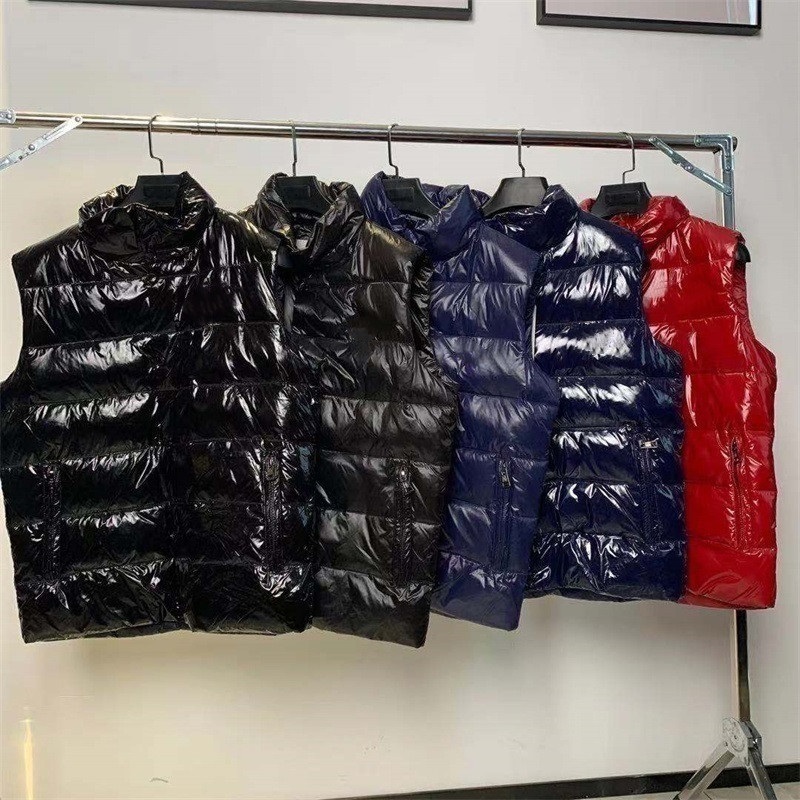 

2021 Fashion Vests Designer Down Jacket Vest for Mens Women Stylist Winter Men Coats Sleeveless Jackets A Hoodie Thick clothing Keep warm, Black;white
