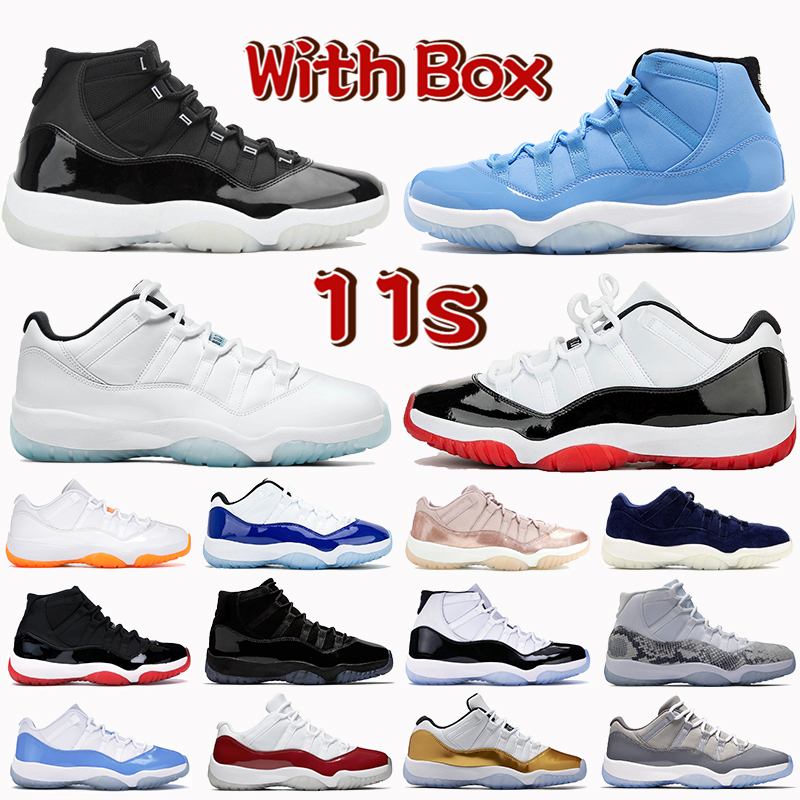 

With Box 11 11s basketball shoes 25th Anniversary low white bred legend blue citrus concord pantone cap and gown men women Sneakers Trainers, Customize