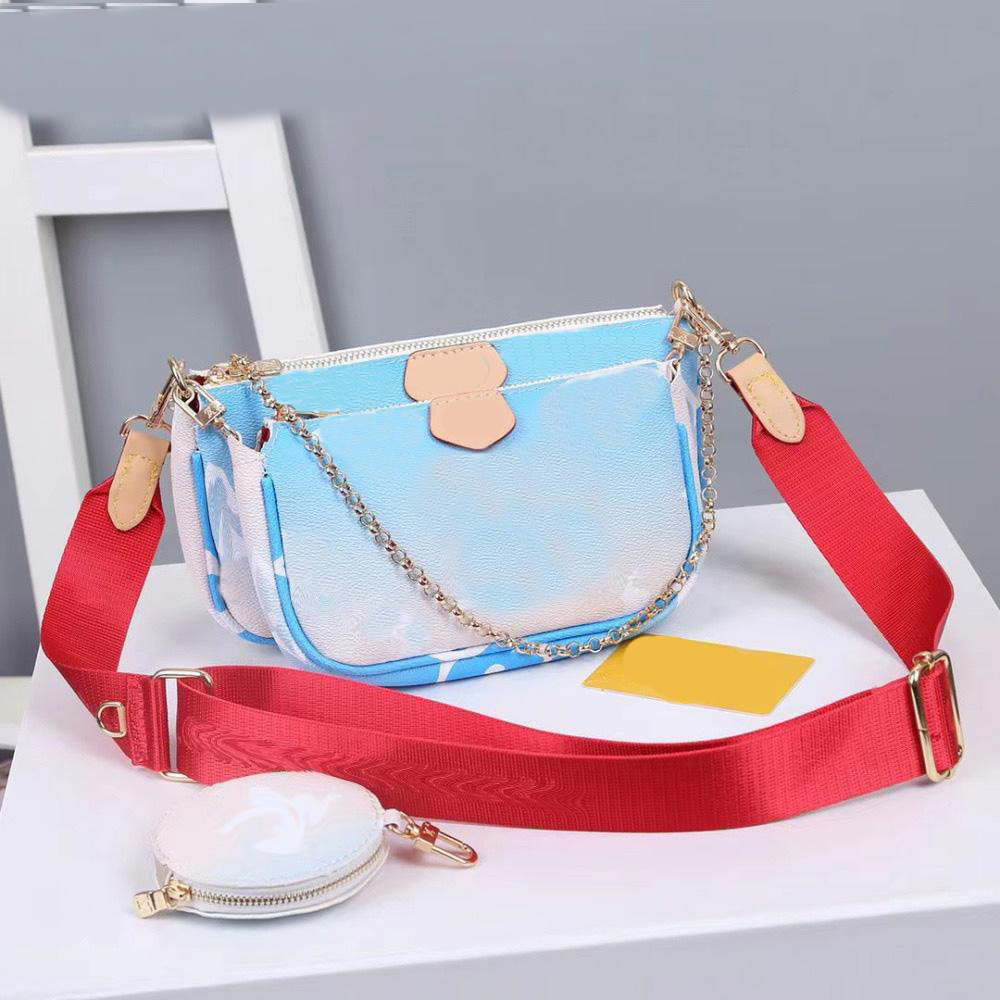 

Top quality woman luxurys designers crossbody bags wallet backpack handbags purses card holder bag shoulder tote mini 3-piece set, With logo