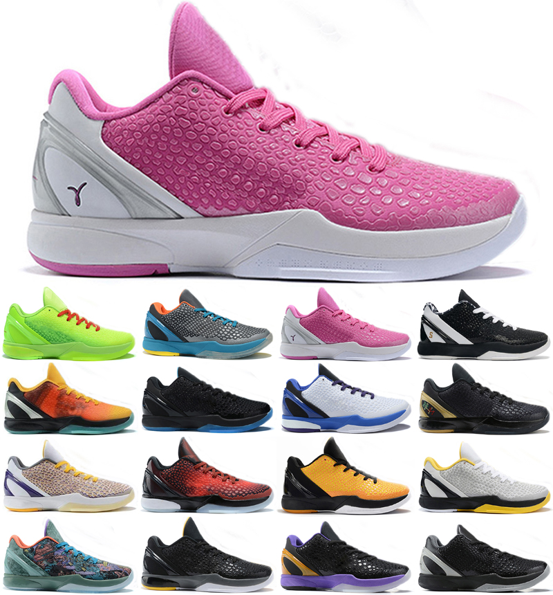 

2021 Black Mamba 6 Mambacita Men Outdoor shoes store high quality Proto VI Grinch 6s Think Pink Metallic Gold good sneakers size 7-12, As shown 7