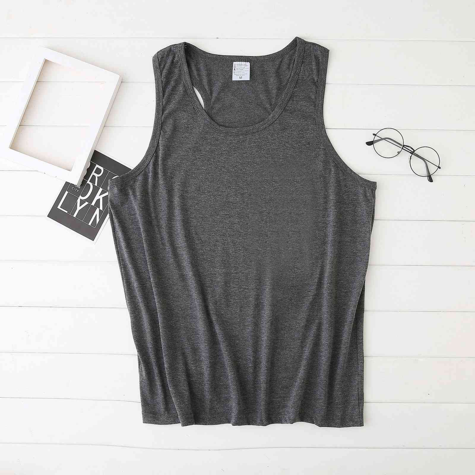 

solid color hurdle vt women's suspender vt new trend loose large top, White