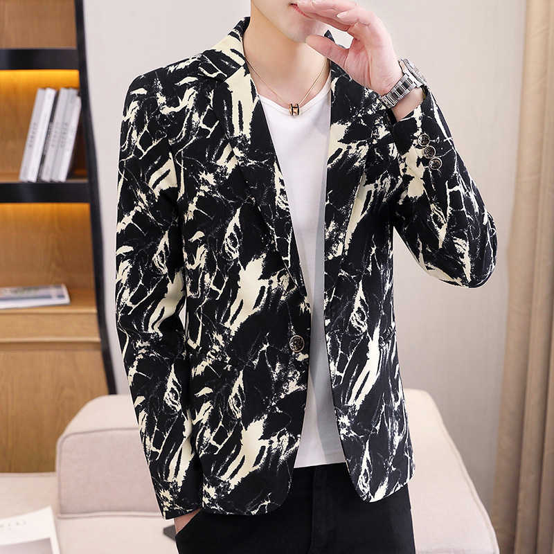 

Spring Autumn Blazer Masculino Korean Casual Slim Suit Jacket Wedding Business Men Blazers Streetwear Social Coat Veste Homme 210527, Gray