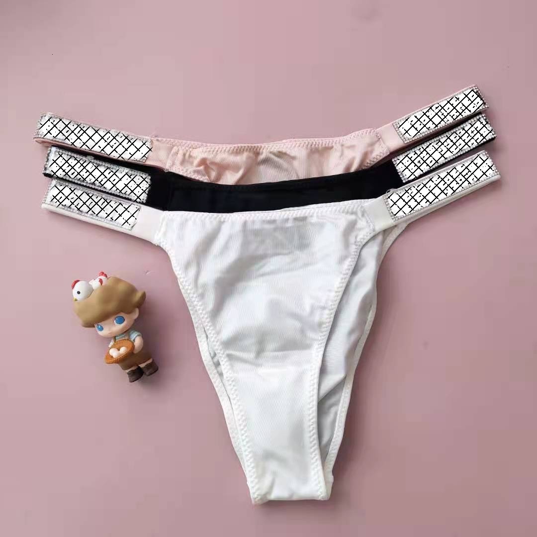 

Low String Letter Sexy Women Thong Underwear T-back Short Panties Lady Lingerie, White