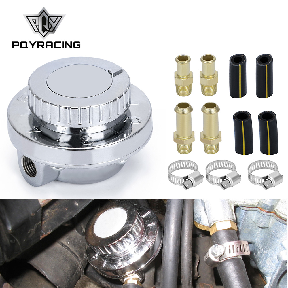 

PQY - Universal 1.5 - 5 Psi Manual Adjustable Carburettor Carb Fuel Pump 5/16"(8mm) 3/8"(10mm) Fuel Line Pressure Regulator PQY-7871
