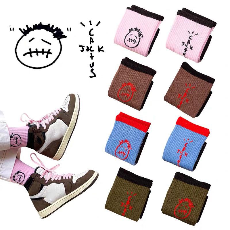 

Men's Socks Cactus Jack Travis ScoSkateboard Meias Hip Hop Fashion Harajuku Calcetines, Sp51w13