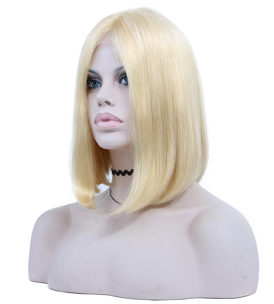 

Brazilian Straight Bob Ubeautywig 13X4 613 Blonde Bob Lace Front Human Hair Wig, As the picture shows